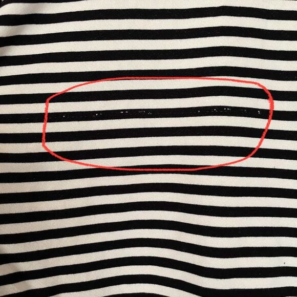 Free People We the Free Sweatshirt Striped Oversized Crewneck Size Medium - Picture 9 of 12